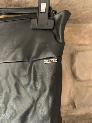 Guess Leggings Ecopelle Neri