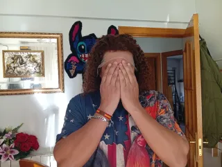 Peluca Pelo Humano Chocolate