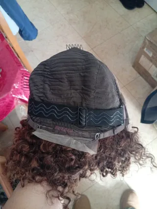 Peluca Pelo Humano Chocolate