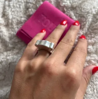 Anillo Tous Oso Plata Ajustable