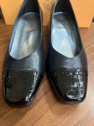 Zapato Salón Negro Sensipie T. 37, 38, 39, 40