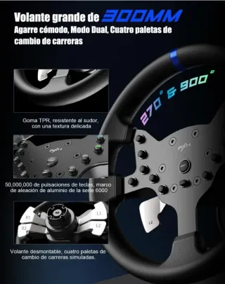 VOLANTE, PEDALES Y PALANCA CAMBIOS