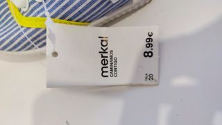 Zapatillas Merkal Talla 20 Rayas Azules