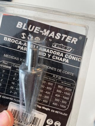 Broca Avellanadora Cónica Tubo y Chapa