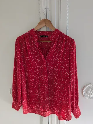 Camisa Mango Estampada Talla M