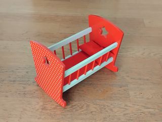 Culla per bambole in legno - Made in Spagna