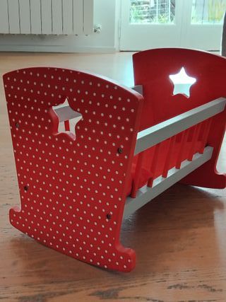 Culla per bambole in legno - Made in Spagna