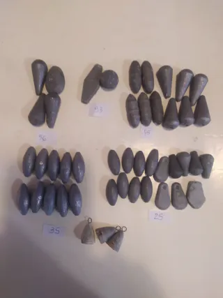 Plomos de pesca variados