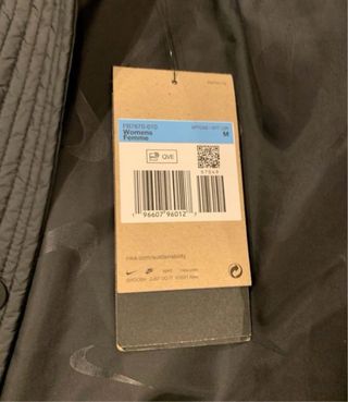 Abrigo largo Nike negro Unisex