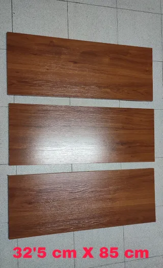 Lote 5 baldas de madera