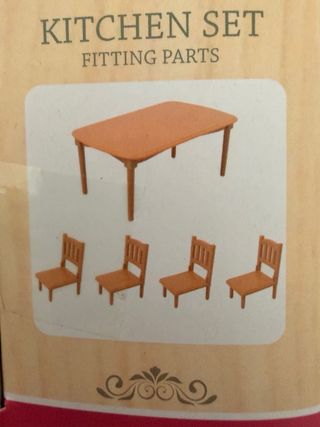 Mesa comedor para casa Sylvanian Families