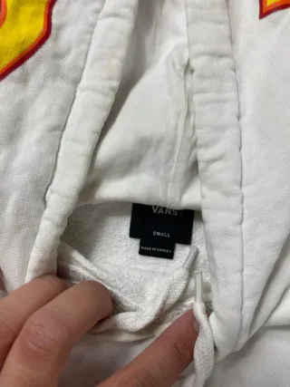 ¡¡OFERTA!! Talla S Sudadera Vans Blanca