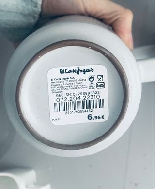 Juego de 4 tazas de cerámica nuevas