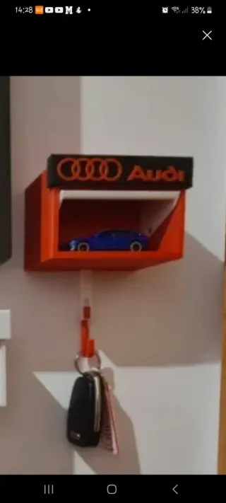 Garaje Portallaves personalizado nombres colores..