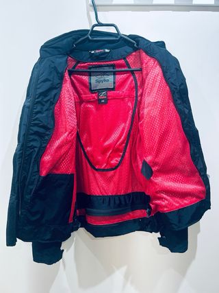 Chaqueta moto chica de corte 3/4 Spyke Negra