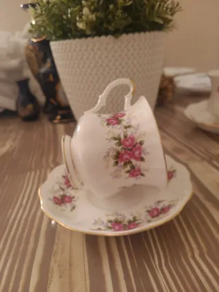 Taza y Platillo Royal Ascot society Rose.Coleccion