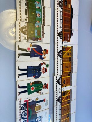 Juego de mesa Domino el pequeño tren