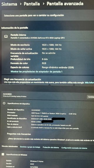 HP Victus 16 Gaming RTX 4050 i7