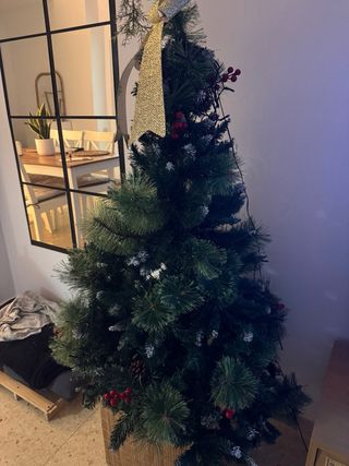 Árbol de Navidad Decorado Dorado