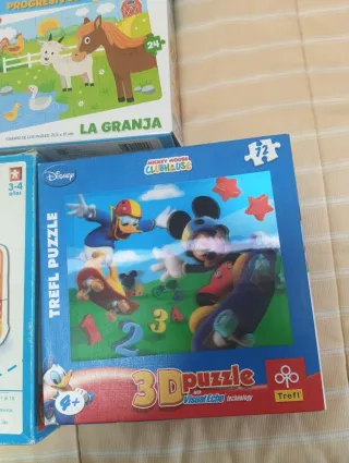 Lote 3 Puzzles Educa, Disney, Edi Play