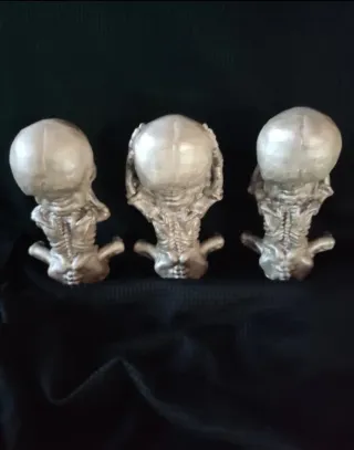 Figuritas calavera yeso Halloween
