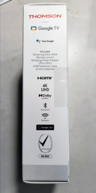 Thomson Streaming Stick 140M Google TV 4K UHD