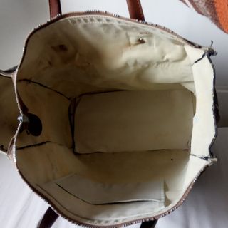 Bolso de viaje vintage a cuadros