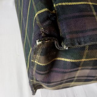 Bolso de viaje vintage a cuadros