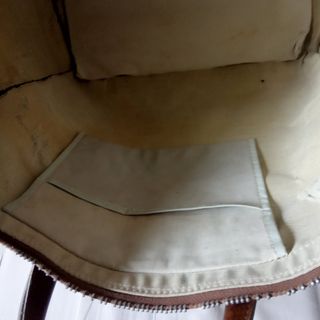 Bolso de viaje vintage a cuadros