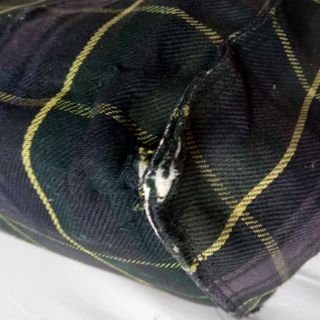 Bolso de viaje vintage a cuadros