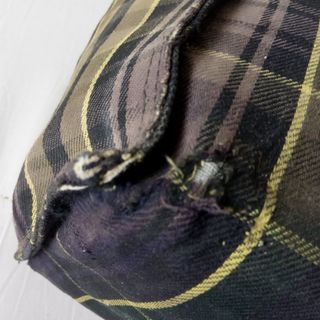 Bolso de viaje vintage a cuadros