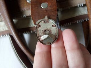 Bolso de viaje vintage a cuadros