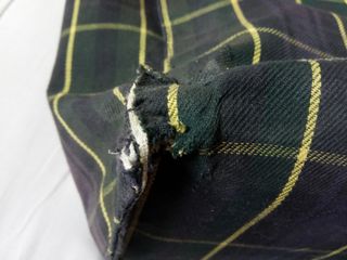 Bolso de viaje vintage a cuadros