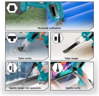 Aspirador y soplador coche 2 en 1