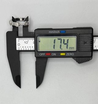 Anillo de oro blanco 18k Diamantes, 3.9 g, T-15.