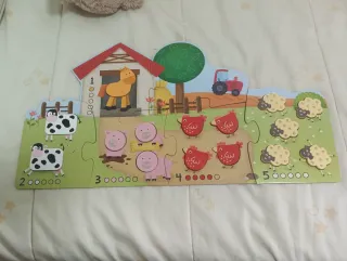 Puzzle Goula 1-5 Animales Granja