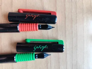 2 penne stilografiche inoxcrom Sakyo