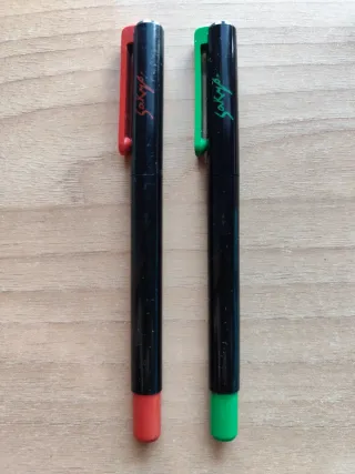 2 penne stilografiche inoxcrom Sakyo