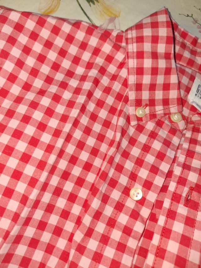 Camisa GAP cuadros rojo T.10/12