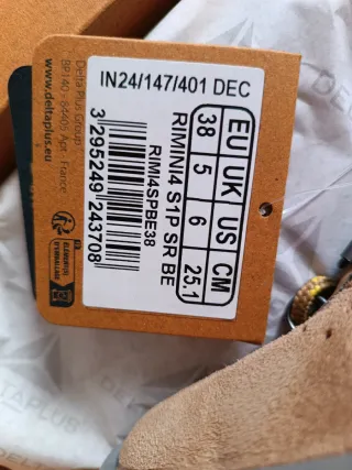 Zapatos seguridad mujer Delta Plus 38