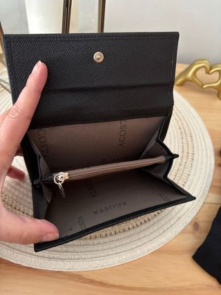 Monedero Acosta Piel Negra