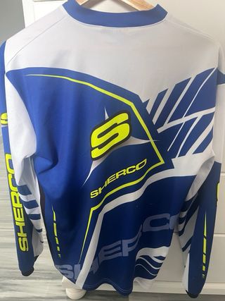 Camiseta Trial Sherco Azul y Blanca