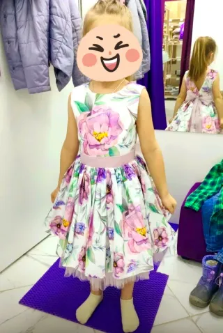 Vestido fiesta niña flores