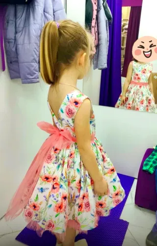 Vestido fiesta niña flores