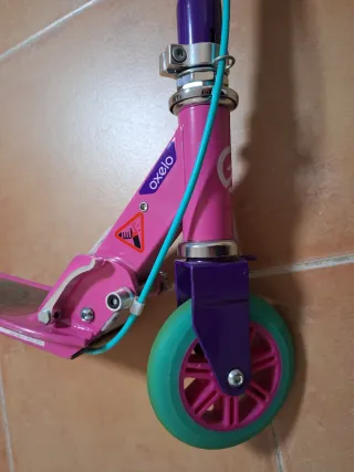 Patinete infantil Oxelo rosa y morado