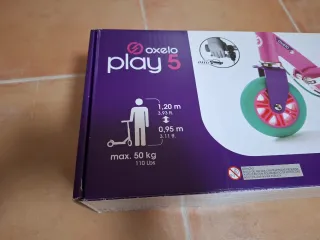 Patinete infantil Oxelo rosa y morado