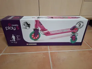 Patinete infantil Oxelo rosa y morado
