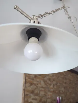 Lámpara de comedor diseño cristal y metal