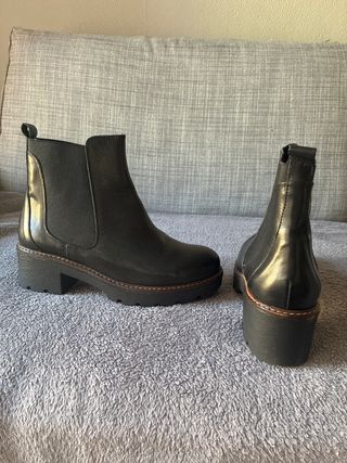 Botas de piel negras mujer talla 37