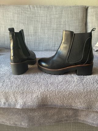 Botas de piel negras mujer talla 37
